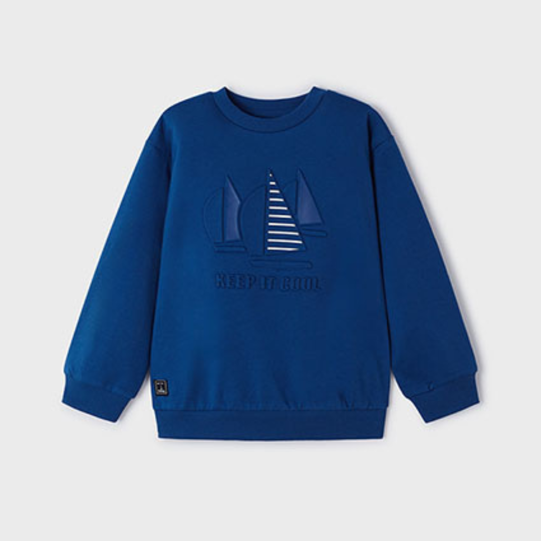 Mayoral Boys Blue Boat Sweatshirt