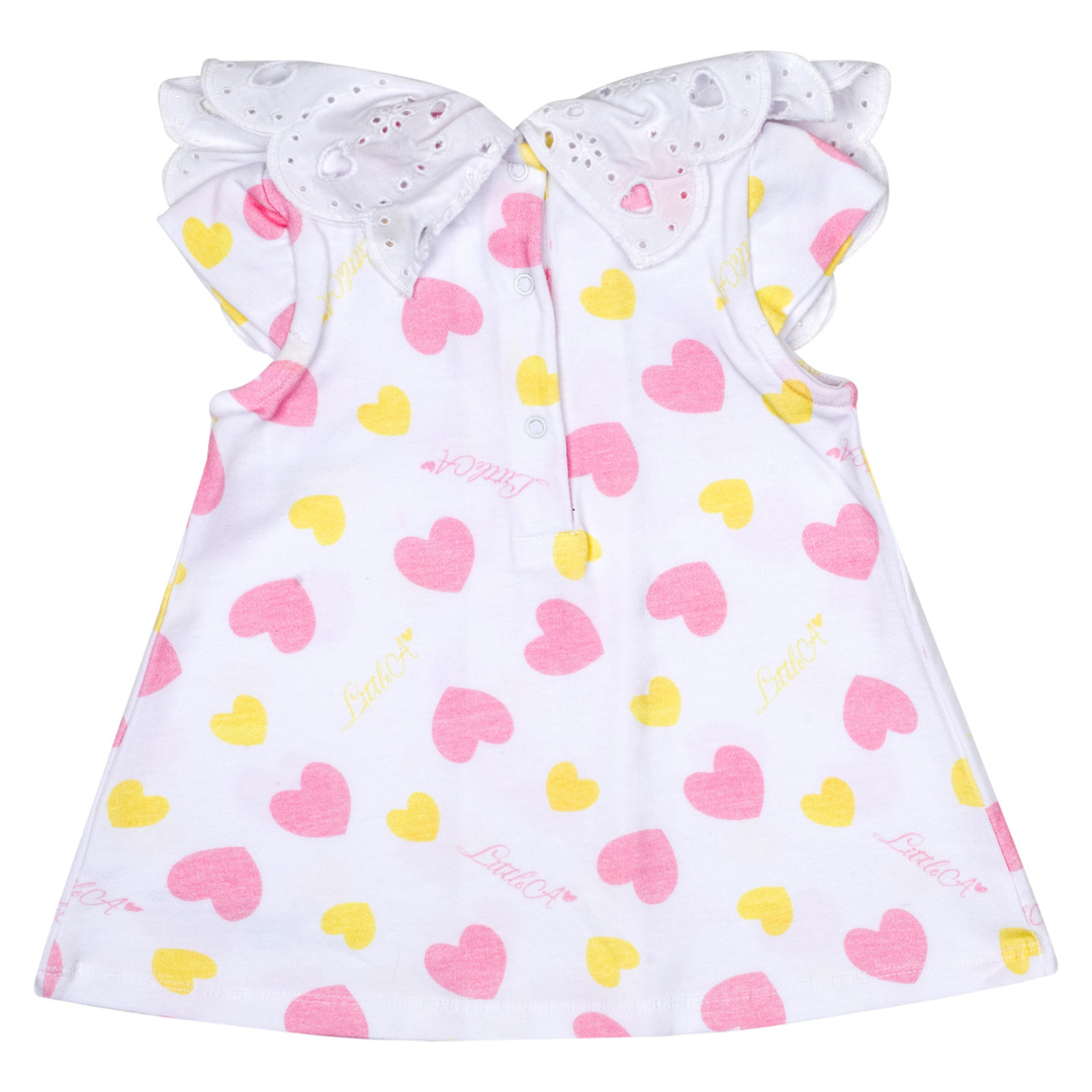 Little A Heart Print Dress