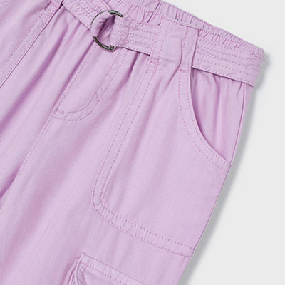 Mayoral Girls Pink Cargo Style Trousers