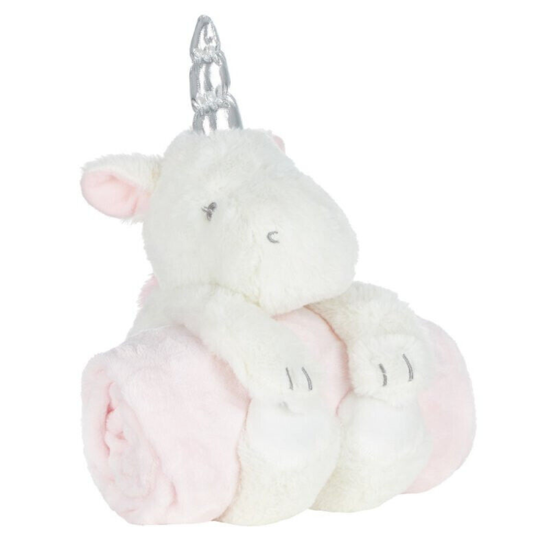 Unicorn Teddy and Blanket