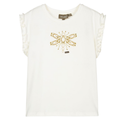 Le Chic Girls Dragonfly Print T-Shirt