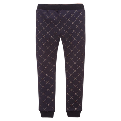 Le Chic Girls Navy Logo Joggers