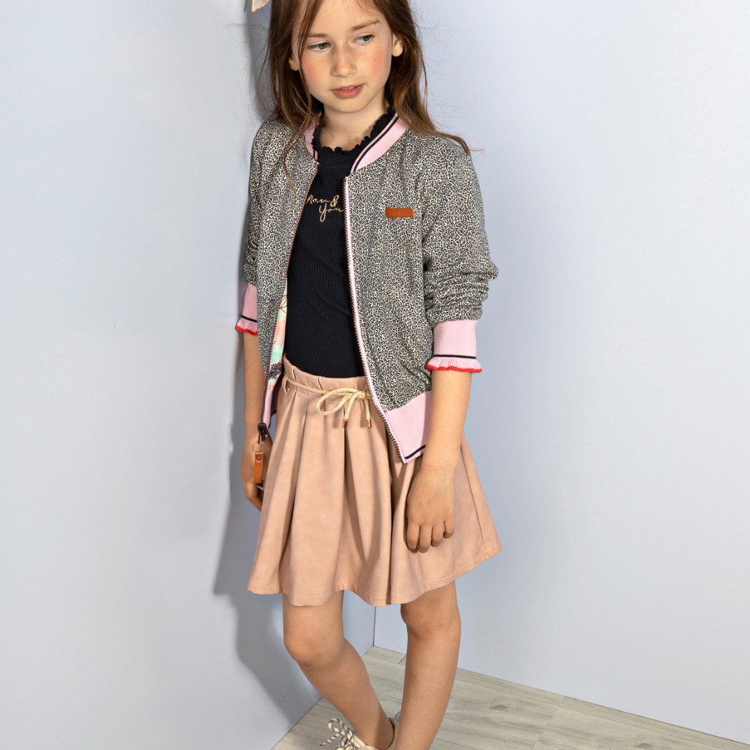Nono Girls Faux Leather Skirt
