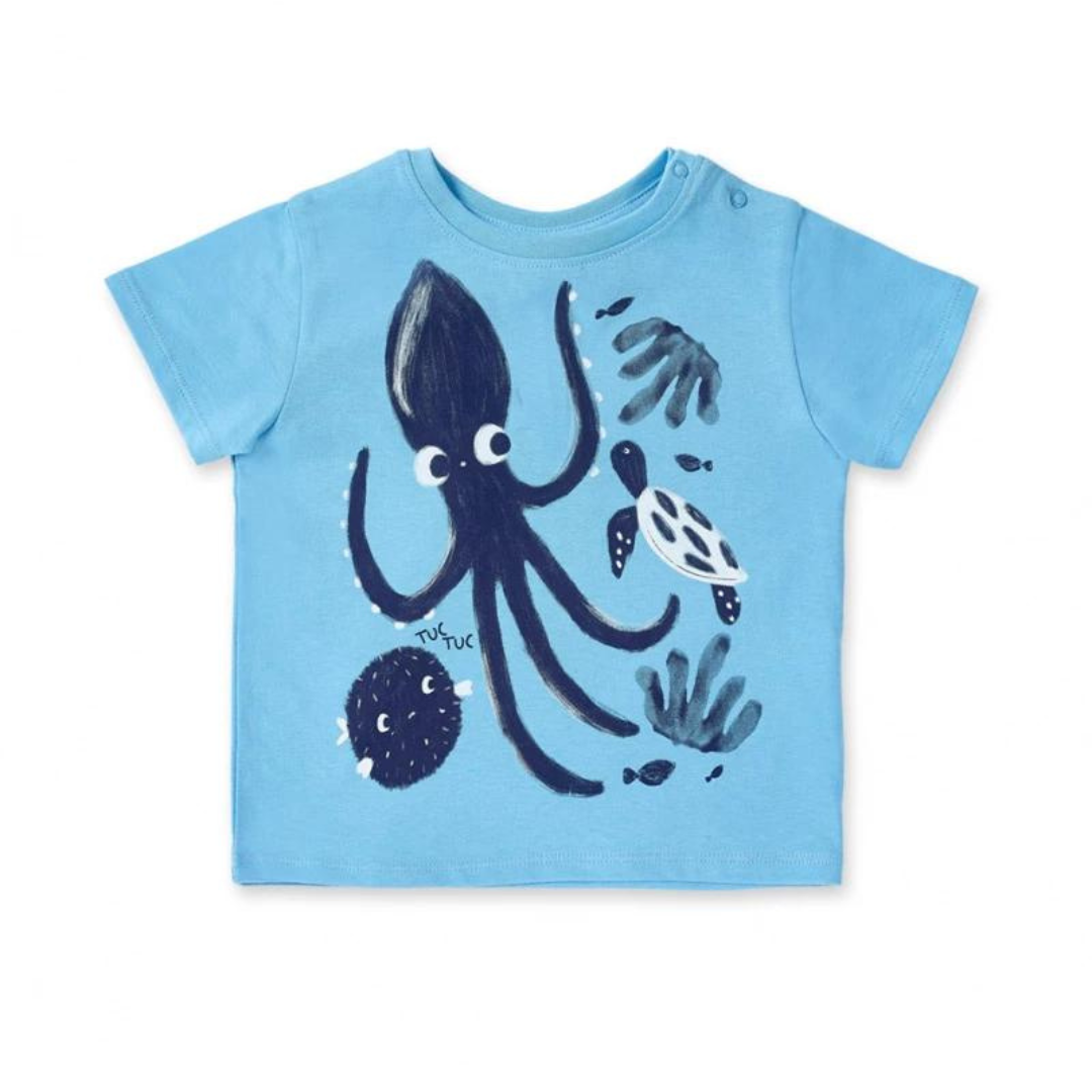 Tuc Tuc Boys Blue Octopus T-Shirt