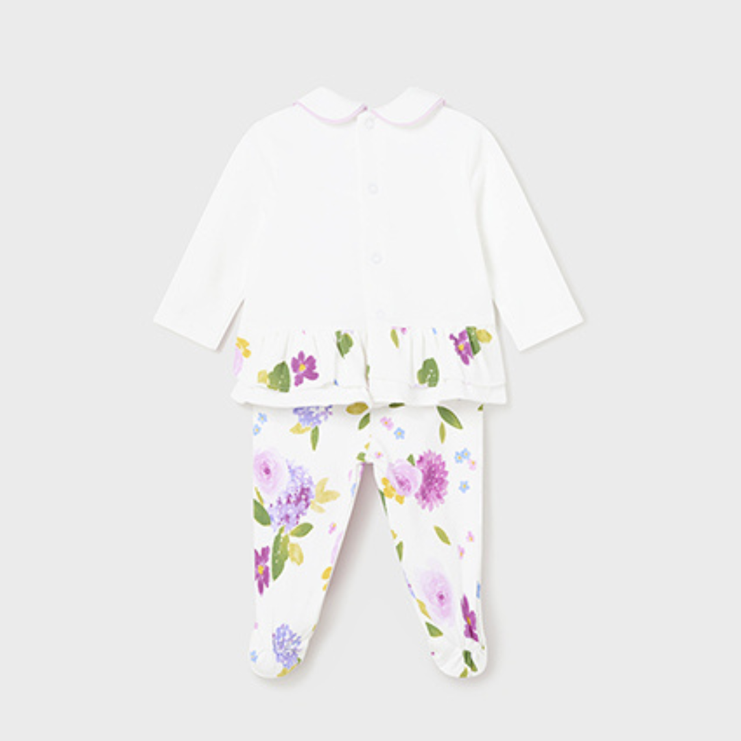 Mayoral Girls Floral Print Two Piece Set