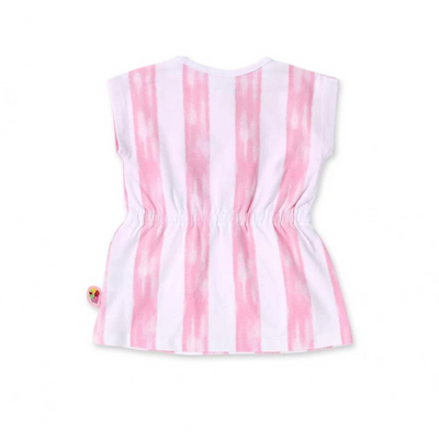Tuc Tuc Girls Pink & White Stripe Dress