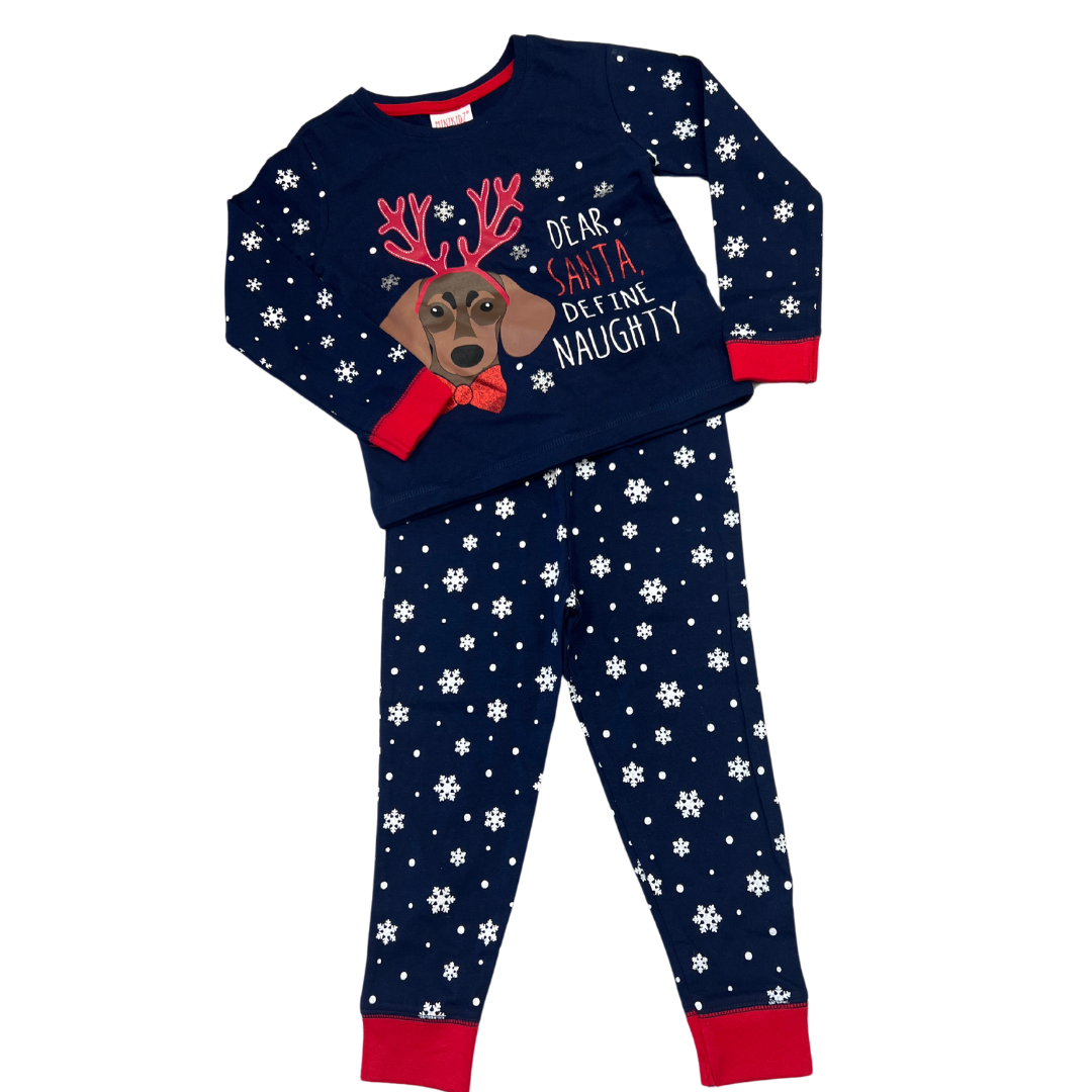 Christmas Dog Print Pyjama Set