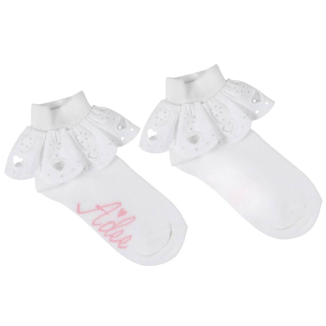A Dee White Frilly Socks