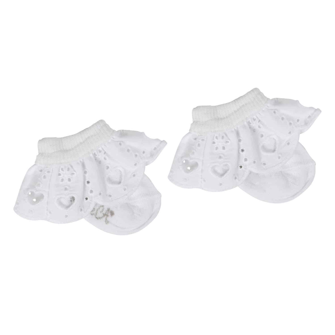 Little A White Frilly Ankle Socks