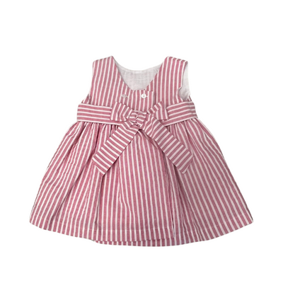 Sardon Girls Pink Stripe Dress