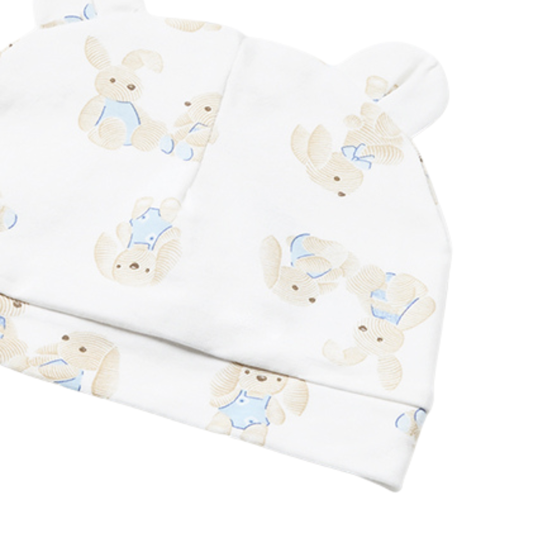 Mayoral Boys Bunny Print All in One & Hat Set