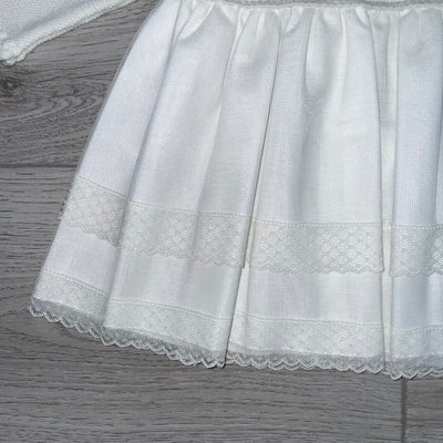 Artesania Granlei Short Knit Lace Christening Gown