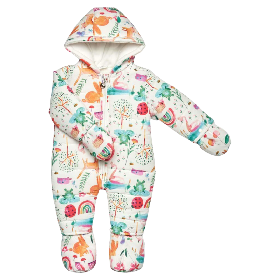 Cutey Couture Baby Girls Rainbow Snow Suit
