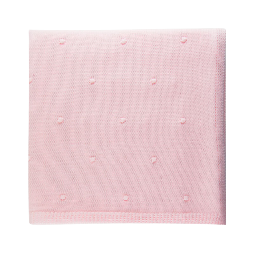 Sardon Pink Knitted Blanket