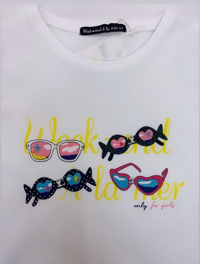 Week-end à la mer Girls T-shirt Laclasse