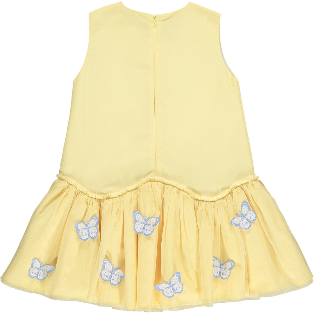 A Dee Girls Lemon Butterfly Dress