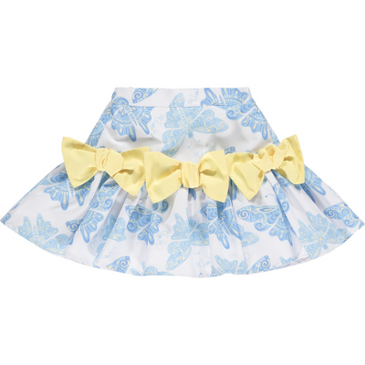 A Dee Girls Butterfly Print Skirt