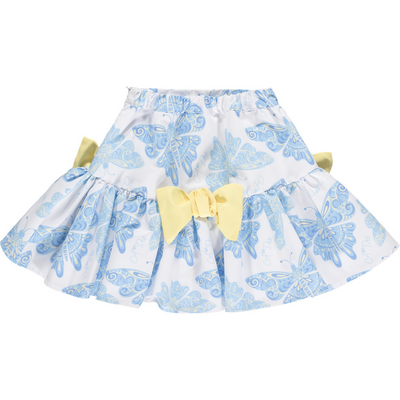 A Dee Girls Butterfly Print Skirt