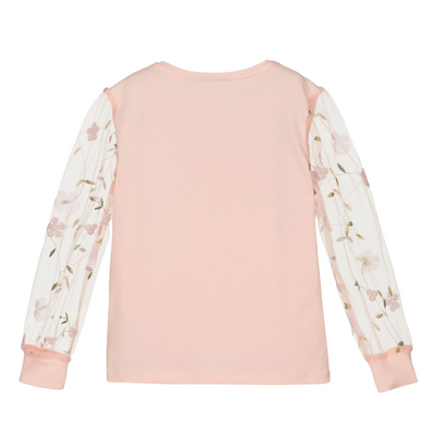 Le Chic Girls Flower Print Top