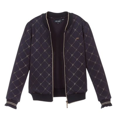 Le Chic Girls Navy Zip-Up Jacket
