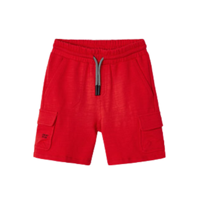 Mayoral Boys Red Cargo Shorts