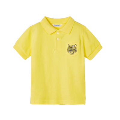 Mayoral Boys Tiger Print Polo Shirt