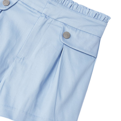 Mayoral Girls Blue Satin Shorts