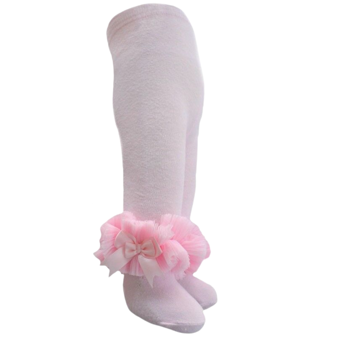 Baby Girls Pink Frilly Tights