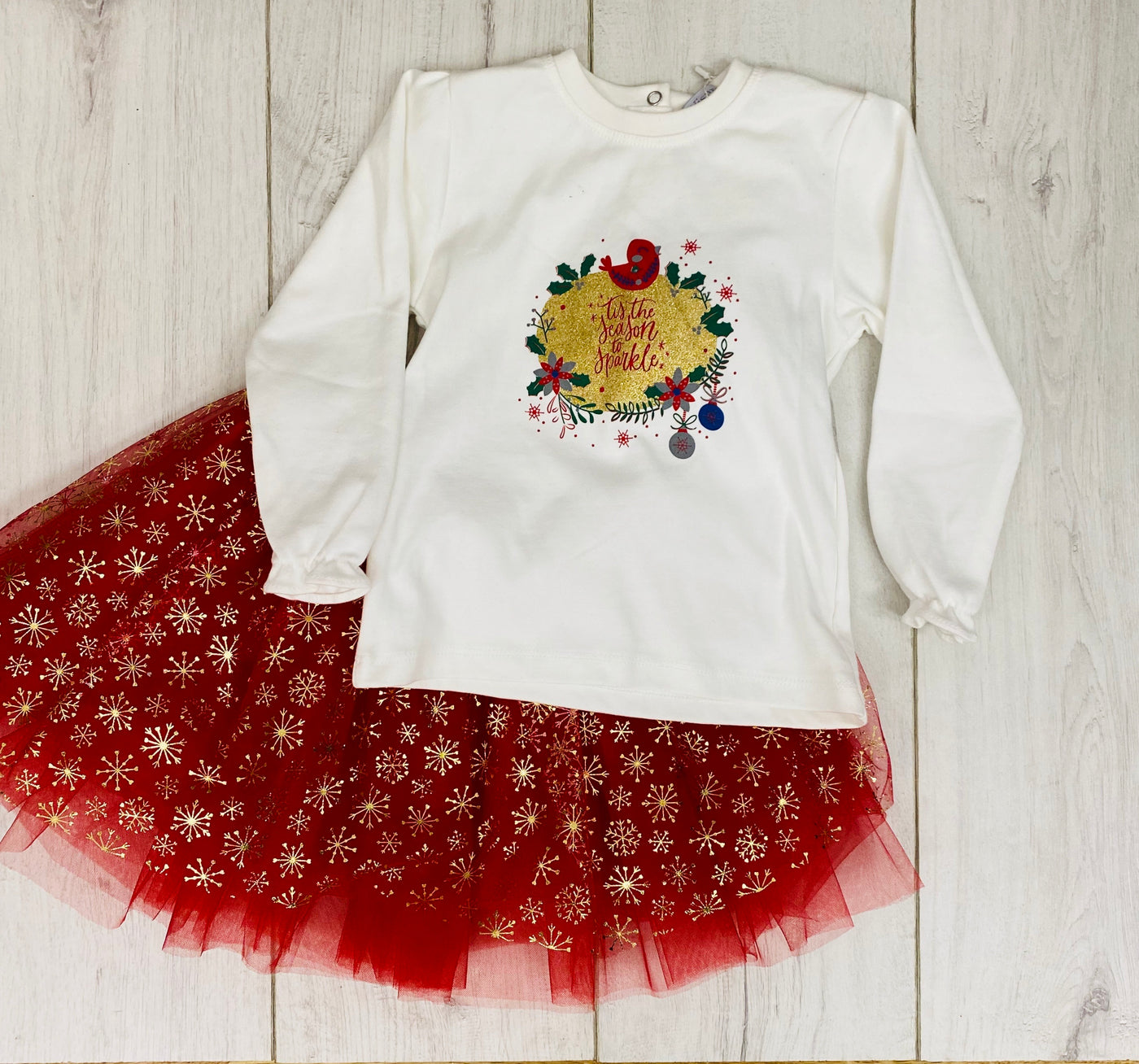 Girls 3 Piece Christmas Outfit