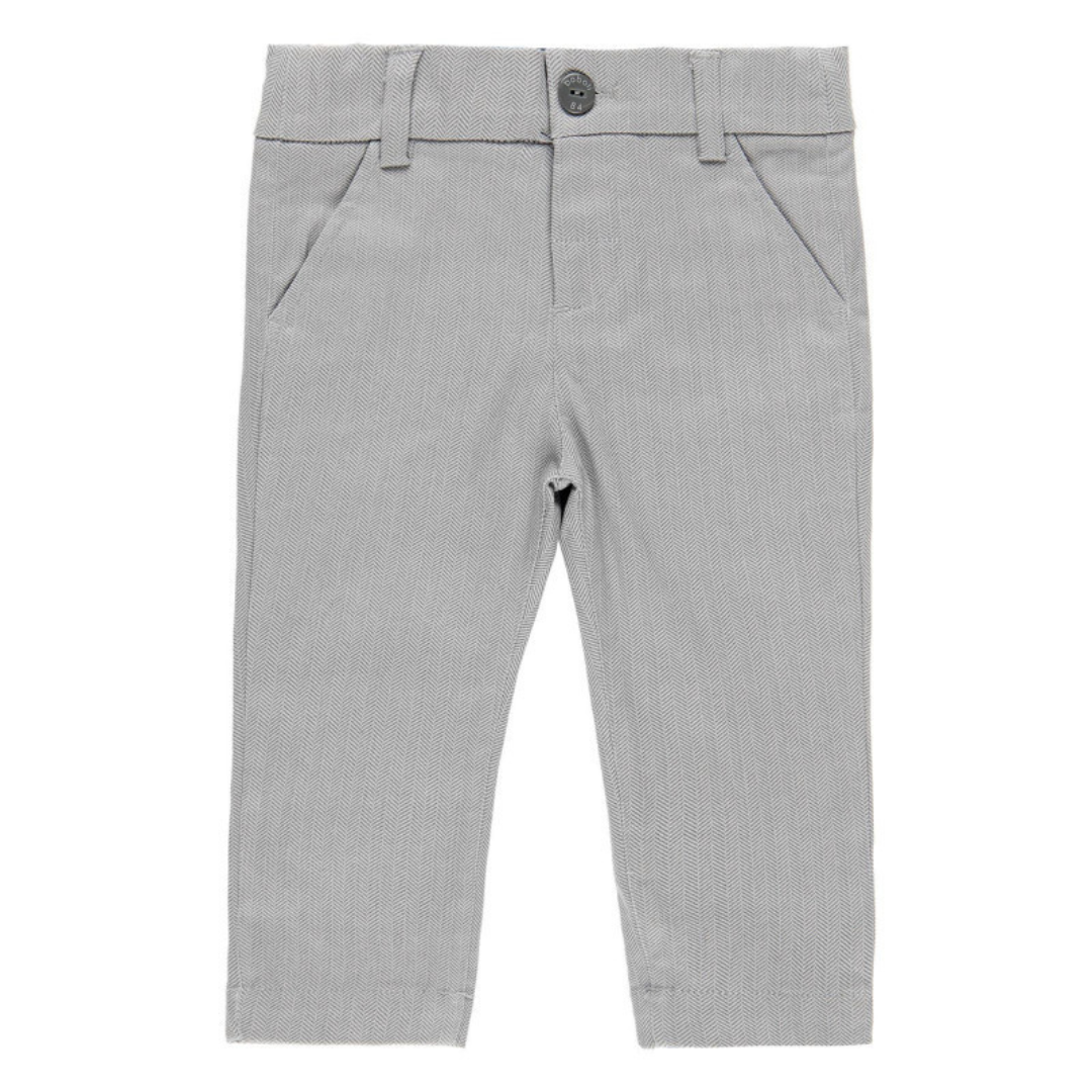 Boboli Boys Grey Check Trousers