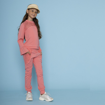 Le Chic Girls Coral Trousers