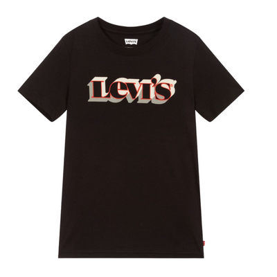 Levis Boys Black Logo T-Shirt
