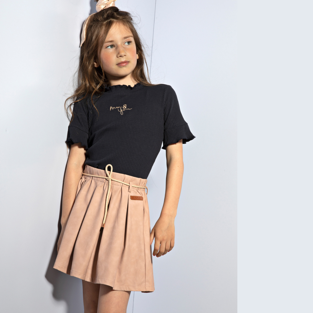 Nono Girls Faux Leather Skirt
